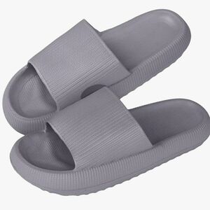 Gray Slide Sandals
